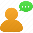 comment, bubble, chat, communication, message, speech, talk