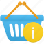 basket, info, shopping, ecommerce, shop, cart, buy 