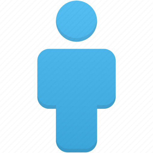 Blue, user, account, human, people, person, profile icon - Download on Iconfinder