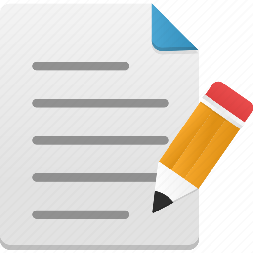 Pencil, draw, edit, list, paper, file, document icon - Download on Iconfinder