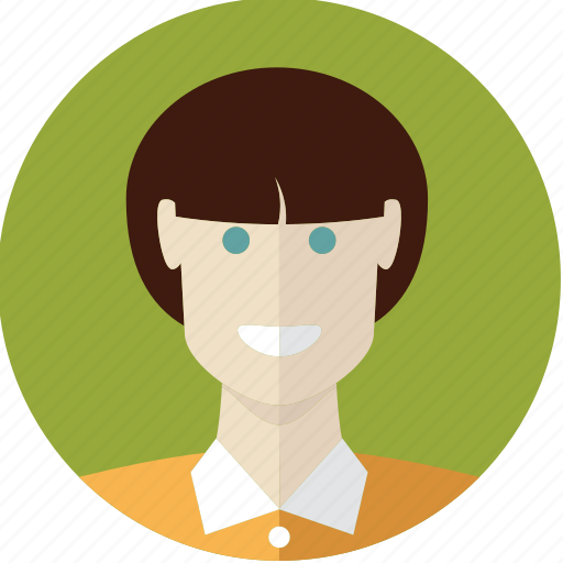Avatar, face, girl, person, short hair, young icon - Download on Iconfinder