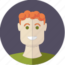 avatar, boy, face, male, person, red hair, young