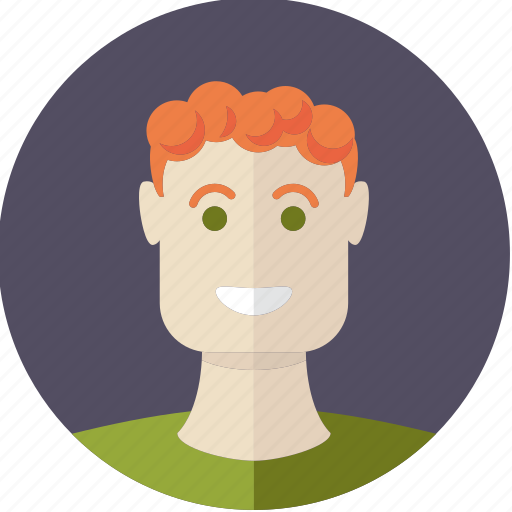 Avatar, boy, face, male, person, red hair, young icon - Download on Iconfinder
