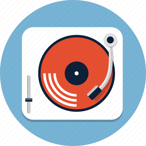 Audio, disco, gramophone, music, sound, turntable, vinyl icon - Download on Iconfinder