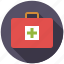 box, first aid kit, healthcare, medicine, pharmaceutics, suitcase 