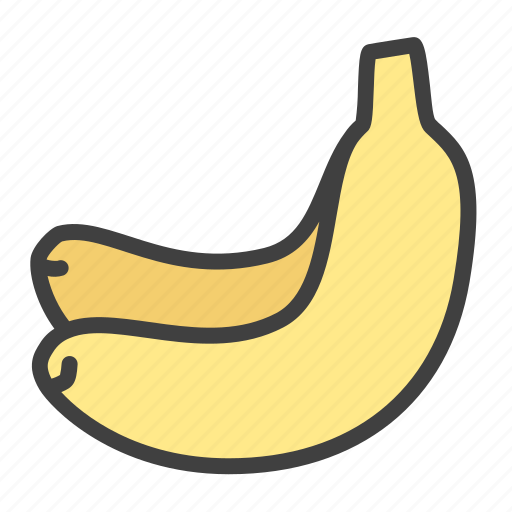 Banana, organic, fruit, nature, flavor icon - Download on Iconfinder