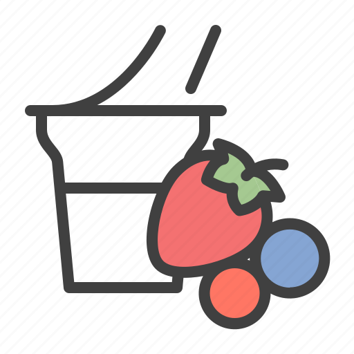 Berry, yoghurt, fresh, tasty, flavor icon - Download on Iconfinder