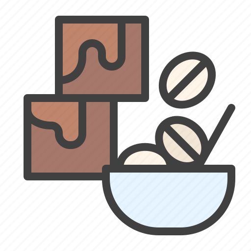 Brownie, oatmeal, caramel, cooking, flavor icon - Download on Iconfinder