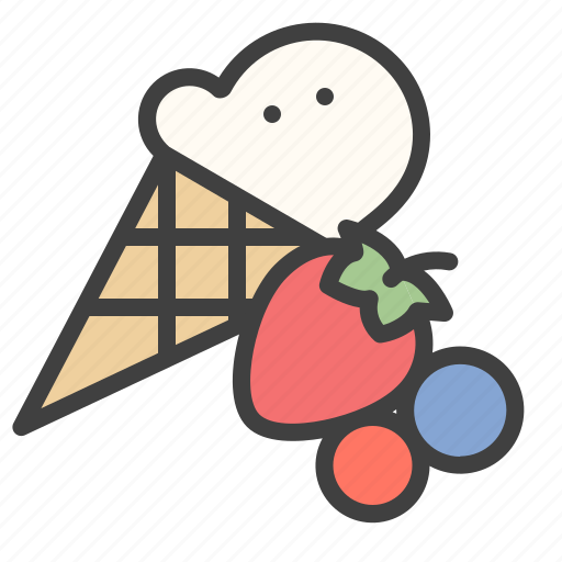 Ice, strawberry, sweet, sugar, berry icon - Download on Iconfinder