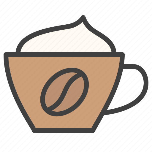 Cappuccino, coffee, espresso, cup, flavor, hot icon - Download on Iconfinder