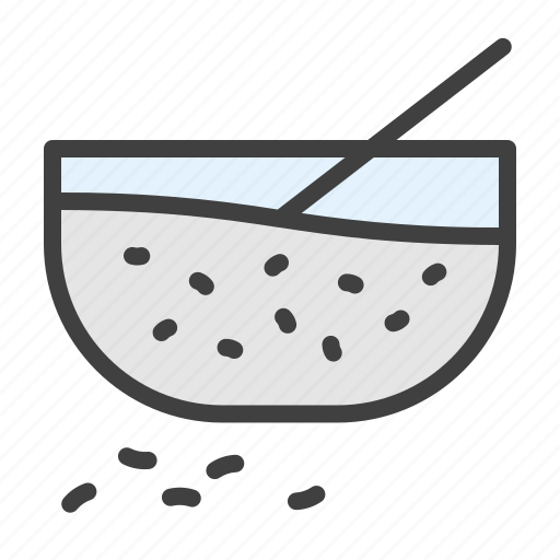 Chia, seed, grain, tasty, flavor icon - Download on Iconfinder