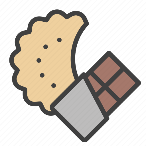 Chocolate, cookie, biscuit, tasty, flavor, wrapper icon - Download on Iconfinder