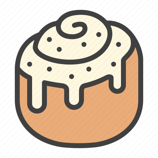 Cinnabon, cake, tasty, flavor icon - Download on Iconfinder