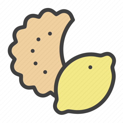 Cookie, lemon, biscuit, cracker, snack, tasty icon - Download on Iconfinder