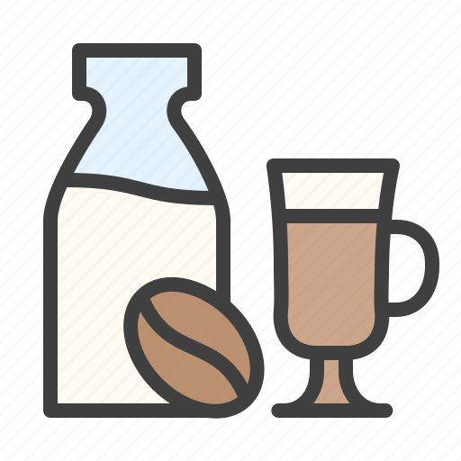 Latte, milk, macchiato, coffee, drink, taste icon - Download on Iconfinder