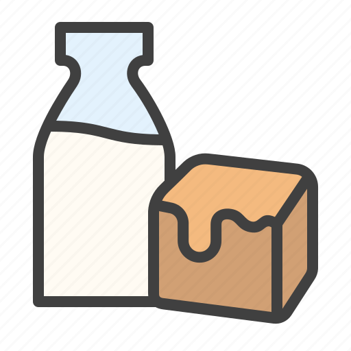 Milk, caramel, bottle, tasty, flavor icon - Download on Iconfinder