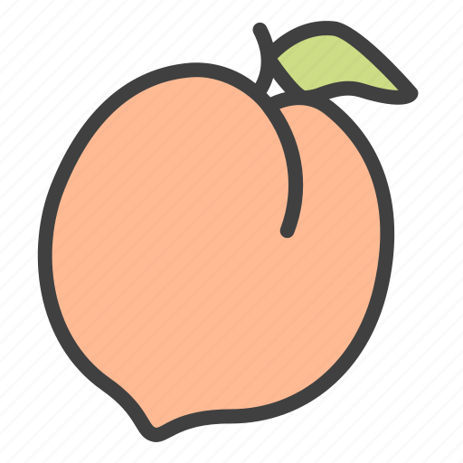 Peach, fruit, organic, taste icon - Download on Iconfinder