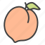 peach, fruit, organic, taste 