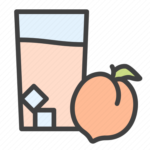 Peach, lemonade, cocktail, drink, cold drink icon - Download on Iconfinder