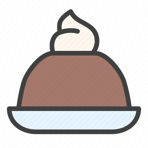 Pudding, pie, cake, dessert, cream icon - Download on Iconfinder