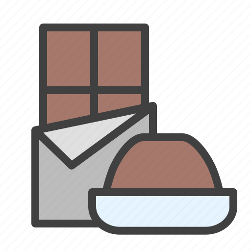 Pudding, white, chocolate, taste, chocolate bar icon - Download on Iconfinder