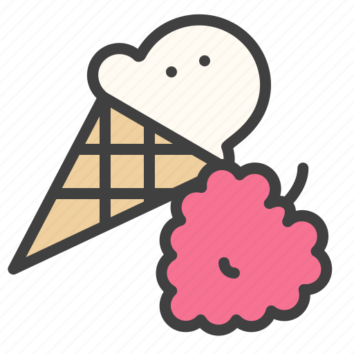 Raspberry, ice, ice cream, blackberry, taste icon - Download on Iconfinder