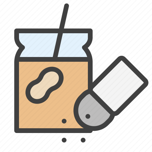 Salty, caramel, peanut, butter, bread icon - Download on Iconfinder