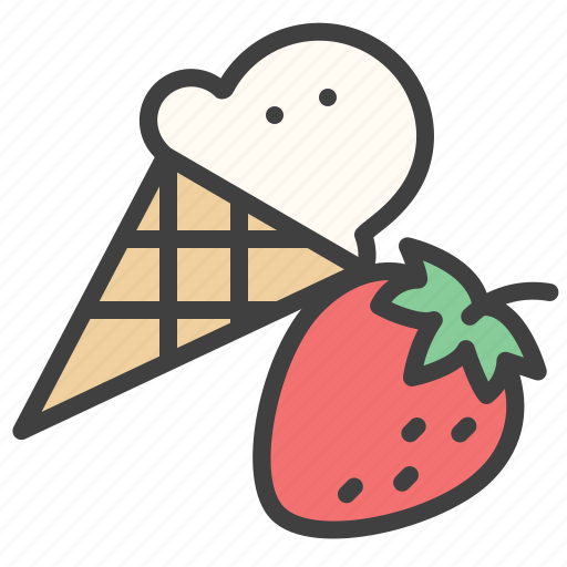 Stawberry, ice, ice cream, taste, strawberry icon - Download on Iconfinder