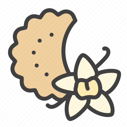 Cookie, biscuits, cracker, taste, vanilla icon - Download on Iconfinder