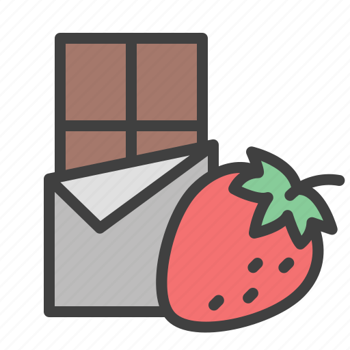 White, chocolate, strawberry, taste icon - Download on Iconfinder