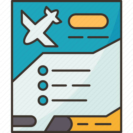 Itinerary, travel, planning, schedule, journey icon - Download on Iconfinder