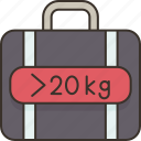 travel, baggage, excess, luggage, weight