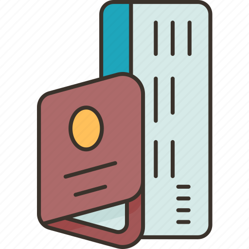 Travel, documents, passport, visa, itinerary icon - Download on Iconfinder
