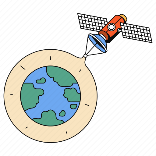 Communication, technology, planet, earth, satellite, connect, international illustration - Download on Iconfinder