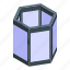 glass, floating, lantern, isometric 