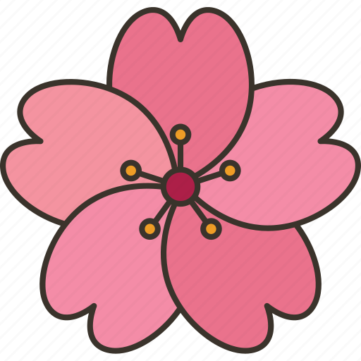 Cherry Blossom SVG, Cherry Blossom PNG, Sakura Blossom SVG, Cherry Flower  SVG, Cherry Branch SVG, Botanica SVG, Sakura Flower SVG