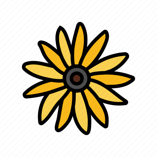 Eyed, susan, flower, spring, blossom, floral icon - Download on Iconfinder