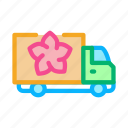 boutique, delivery, floral, flower, shop, store, truck