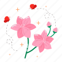 cherry blossom, flower, floral, blossom, spring, florist, gardening, bouquet, sticker