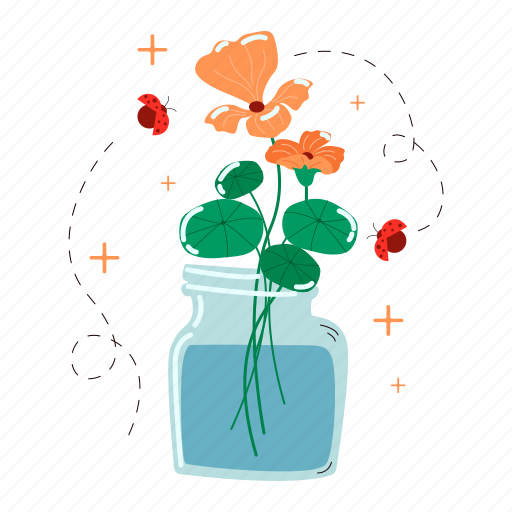 Nasturtium, flower, floral, blossom, spring, florist, gardening icon - Download on Iconfinder