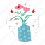 poppy, flower, floral, blossom, spring, florist, gardening, bouquet, sticker 