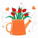tulip, flower, floral, blossom, spring, florist, gardening, bouquet, sticker