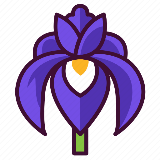 Floral, flowers, iris, nature, plants icon - Download on Iconfinder
