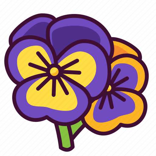 Floral, flowers, nature, pansies, plants icon - Download on Iconfinder