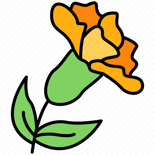 Marigold, flower, blossom, floral icon - Download on Iconfinder