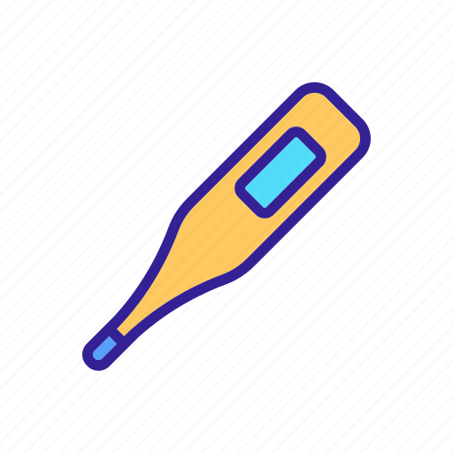 Contour, flu, temperature, thermometer icon - Download on Iconfinder