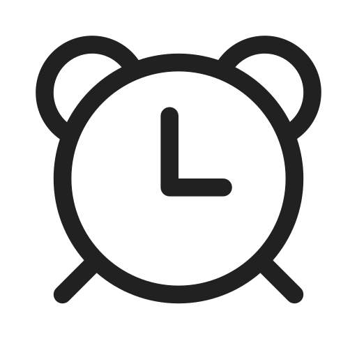 Ic, fluent, clock, alarm, regular icon - Free download