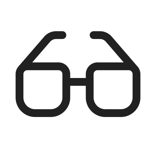 Ic, fluent, glasses, regular icon - Free download