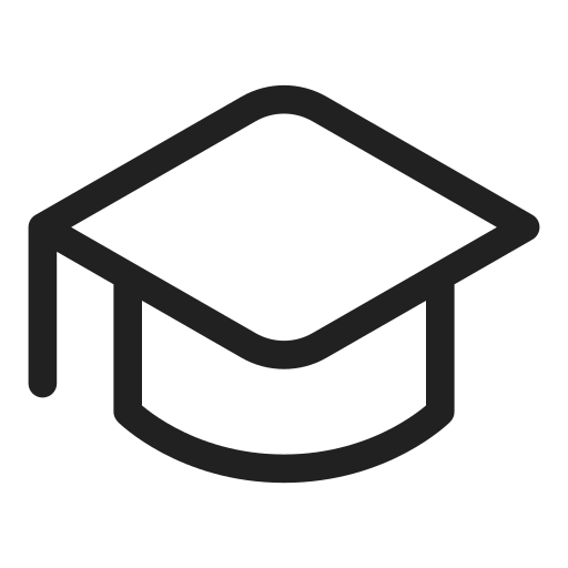 Ic, fluent, hat, graduation, regular icon - Free download