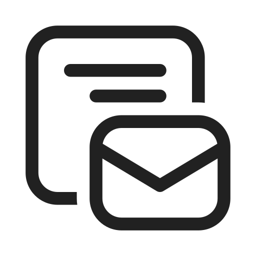 Ic, fluent, mail, template, regular icon - Free download